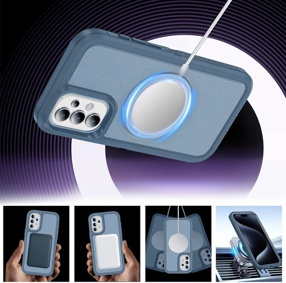 Pouzdro s rámečkem pro Samsung Galaxy S23 FE, pro MagSafe, modré