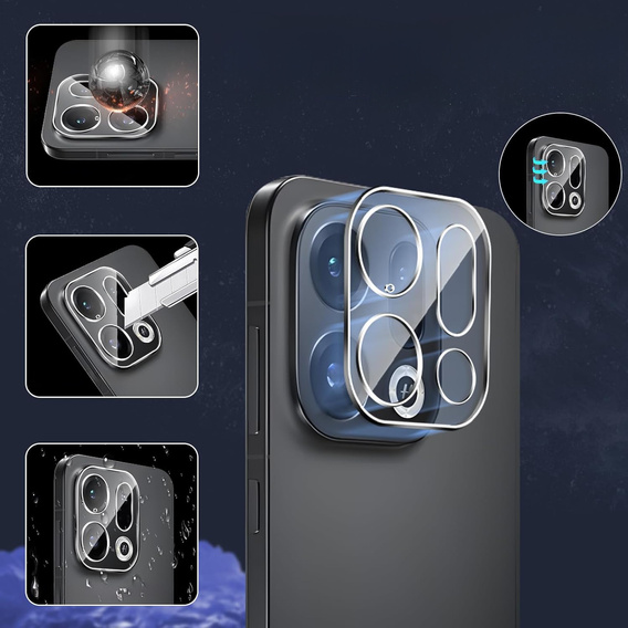 2x tvrzené sklo ERBORD pro fotoaparát Oppo Find X9