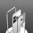 Pouzdro pro Realme GT 6 / 6T, Frame Case, stříbrné