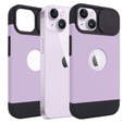 Etui ERBORD MagSafe Cam Slider, fialové + sklo na displej pro iPhone 13 / iPhone 14