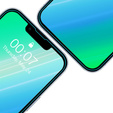 2x tvrzené sklo pro iPhone 14, ERBORD 9H Hard Glass na displeji