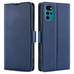 Klopové pouzdro pro Motorola Moto G22, Magnetic Clasp, námořnicky modré