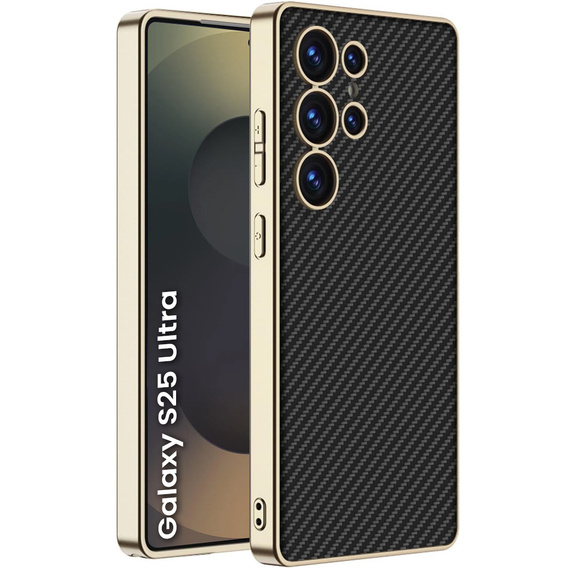 Pouzdro pro Samsung Galaxy S25 Ultra, GKK Leather, carbon černé