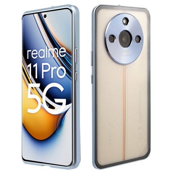 Pouzdro pro Realme 11 Pro 5G / Pro+ 5G, Frame Case, modré