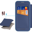Pouzdro Dux Ducis pro iPhone Air, Skin X Pro, s klopou, pro MagSafe, tmavě modré