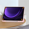 Pouzdro pro Samsung Galaxy Tab S9 FE / S10 FE, Smartcase s prostorem pro stylus, růžové