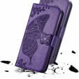 Klopové pouzdro pro Infinix Hot 40i, Butterfly, fialové