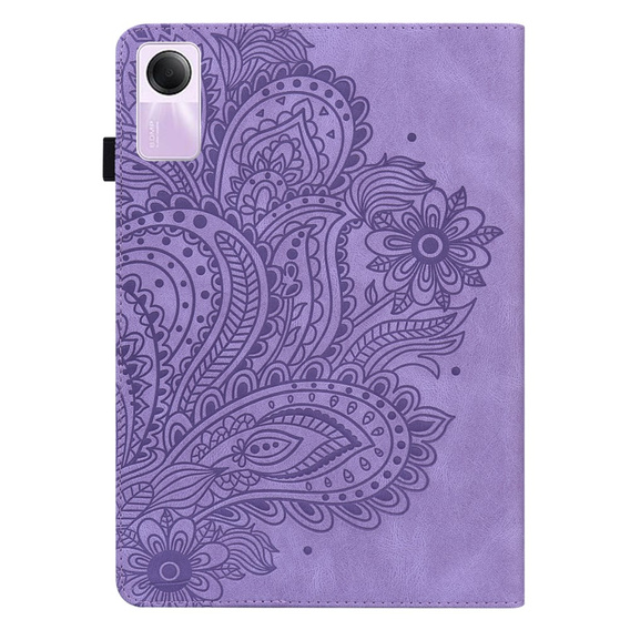 Pouzdro s klopou pro Xiaomi Redmi Pad SE 11", flower, fialové
