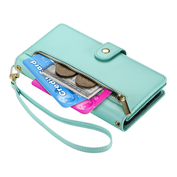 Klopové pouzdro pro Realme 14 Pro+ 5G, Wallet Zipper Pocket, mincovní