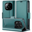 Pouzdro pro Xiaomi Redmi Note 14 Pro+ 5G / Xiaomi Poco X7 5G / Xiaomi Redmi Note 14 Pro 5G, ERBORD Glossy Litchi, flipová peněženka, zelené