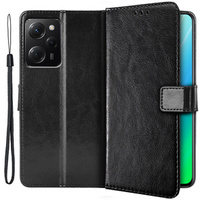 Klopové pouzdro pro Xiaomi Poco X5 Pro 5G, Wallet, černé