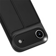 Dux Ducis pouzdro pro iPhone Air, Skin Pro, s klopou, s přihrádkou na kartu, černé
