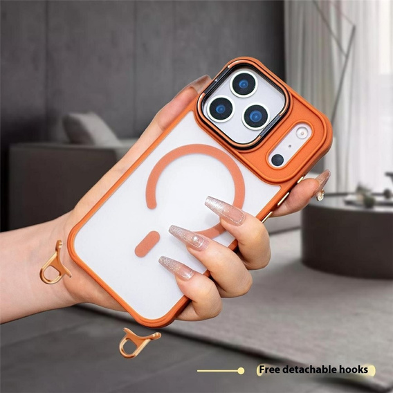 Pouzdro s podstavcem a odnímatelným řemínkem, pro MagSafe pro iPhone 17 Pro