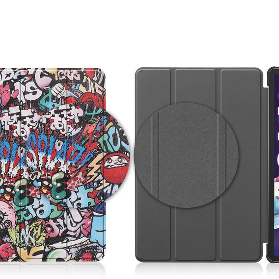 Pouzdro pro Lenovo Tab P11 Pro Gen 2 TB132FU TB132XU 11.2", s klopou, graffiti