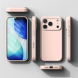 Pouzdro Ringke pro iPhone 17 Pro Max, silikonové magnetické pouzdro MagSafe, Pink Sand