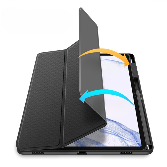 Pouzdro pro Samsung Galaxy Tab S9+, Dux Ducis TOBY, černé