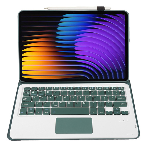 Obal na klávesnici pro Xiaomi Pad 7 / 7 Pro, TouchPad, zelený