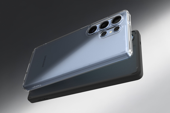 Pouzdro Spigen pro Samsung Galaxy S25 Ultra, Ultra Hybrid, průhledné + 9H tvrzené sklo