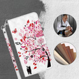 Klopové pouzdro pro Samsung Galaxy A14 4G/5G, Wallet, tree, bílé