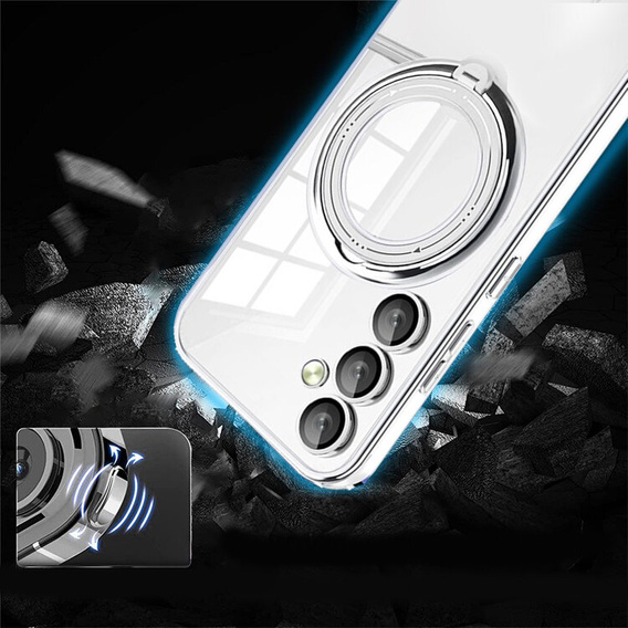 Magnetické pouzdro pro Samsung Galaxy A54 5G, pro MagSafe, stříbrné