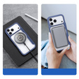 Pouzdro Dux Ducis pro iPhone 17 Pro Max, Skin X Pro, s klopou, pro MagSafe, tmavě modré