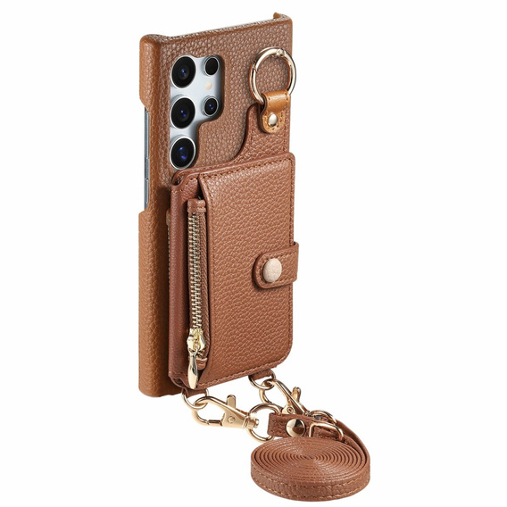 Pouzdro pro Samsung Galaxy S25 Ultra, GKK Leather, černé