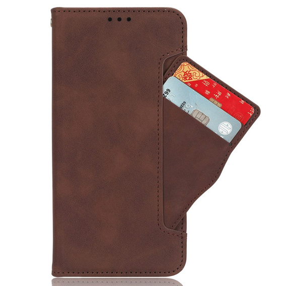 Klopové pouzdro pro Xiaomi Redmi 14C / Xiaomi Poco C75, Card Slot, hnědé