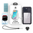 Vodotěsné pouzdro IP68 pro iPhone 16 Pro Max, SHELLBOX MagSafe, černé