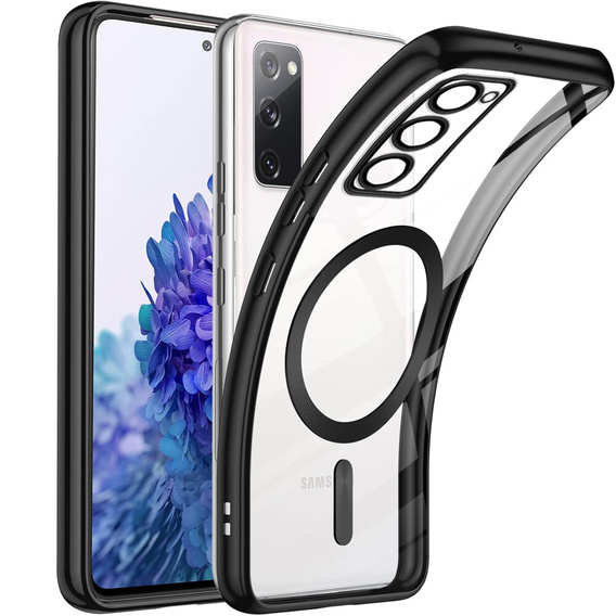 Pouzdro pro Samsung Galaxy S20 FE, Electro MagSafe, černé + sklo na displej