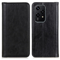 Flipové pouzdro pro Honor 200 Lite, Split Leather, černé