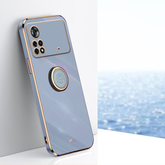 Pouzdro pro Xiaomi Poco X4 Pro 5G, Electro Ring, modré