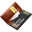 Flipové pouzdro pro Samsung Galaxy S25 Ultra, QIALINO Leather Wallet, hnědé
