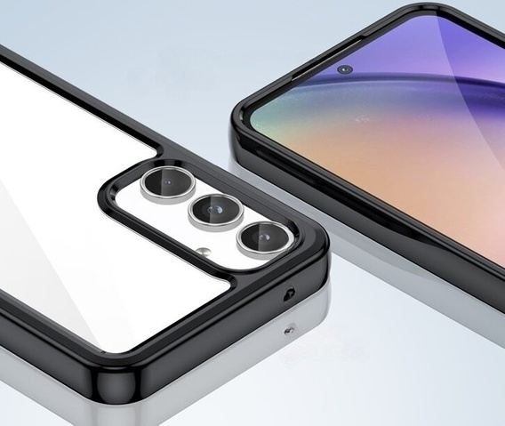 Pouzdro pro Samsung Galaxy A55 5G, Fusion Hybrid, transparentní / černé