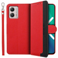 Klopové pouzdro pro Motorola Moto G53 / G23 / G13, KHAZNEH RFID, Dual Color, červené