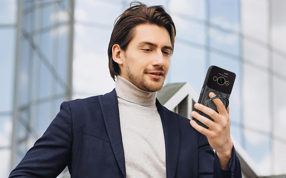 Obrněné pouzdro pro Xiaomi Redmi A3, Magnetic Ring, černé