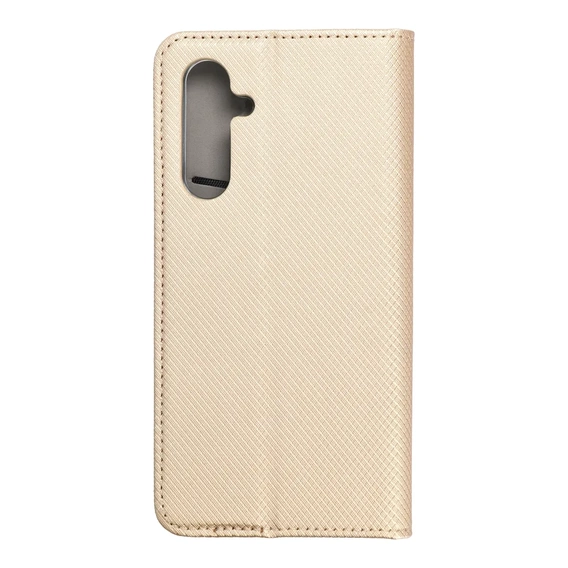 Pouzdro pro Samsung Galaxy M15 5G, Smart Magnet, zlaté + sklo 9H