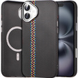 Pouzdro pro iPhone 16 Plus, Carbon Fiber MagSafe, černé