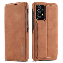 Klopové pouzdro pro Samsung Galaxy A53 5G, LC.IMEEKE, hnědé