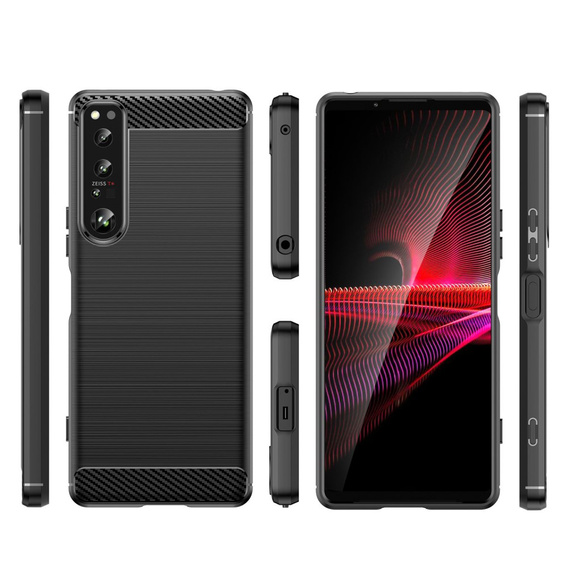 Pouzdro pro Sony Xperia 1 IV, Carbon, černé
