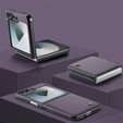 Pouzdro pro Samsung Galaxy Z Flip7 FE / Z Flip6, CASEME Litchi Leather, fialové