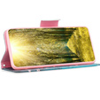 Klopové pouzdro pro Samsung Galaxy A55 5G, Wallet, Sakura, modré