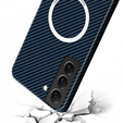 Pouzdro pro Samsung Galaxy S21, Magsafe Slim Carbon, modré