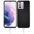 4800mAh bateriové pouzdro pro Samsung Galaxy S22, černé