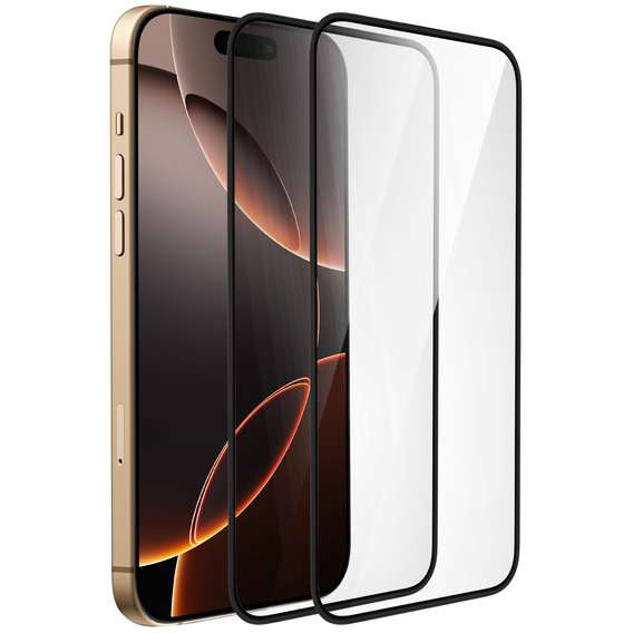2x Hybridní sklo ERBORD Ceramic pro iPhone 17 Pro/17/16 Pro
