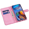 Klopové pouzdro pro Motorola Moto E22 / E22i, Wallet Butterfly, modré