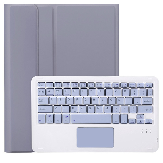 Pouzdro + klávesnice iPad 10.9 2022 10 Gen, TouchPad Pen Slot, fialové