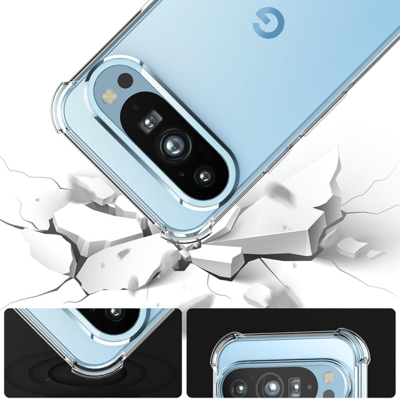 Pouzdro pro Google Pixel 9 Pro, Dropproof, průhledné