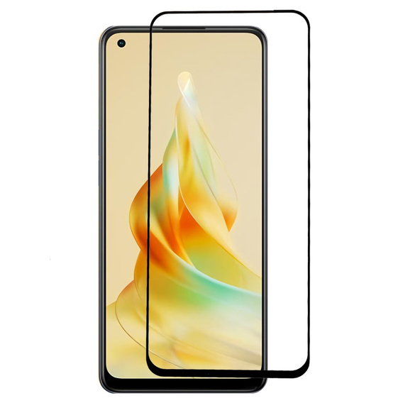RURIHAI 3D tvrzené sklo přes celý displej pro Oppo Reno8 T 4G
