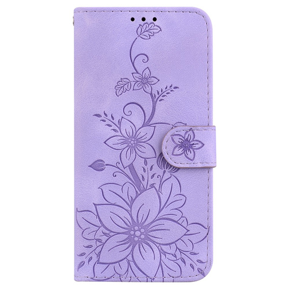 Klopové pouzdro pro Oppo A60, Lily Flower, fialové