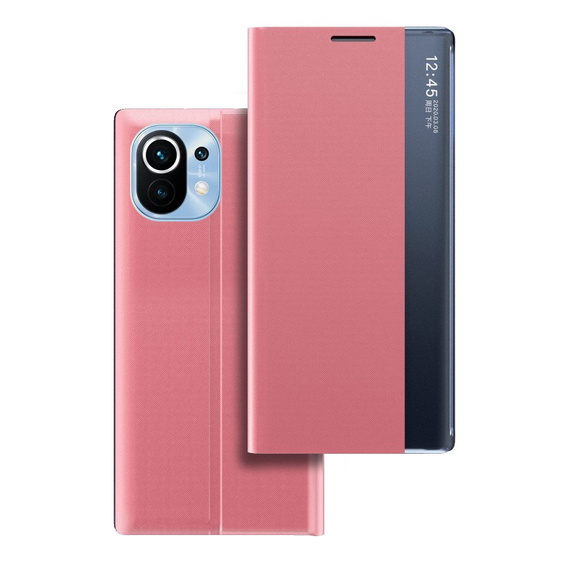 Flipové pouzdro pro Xiaomi Mi 11, Side View, růžové